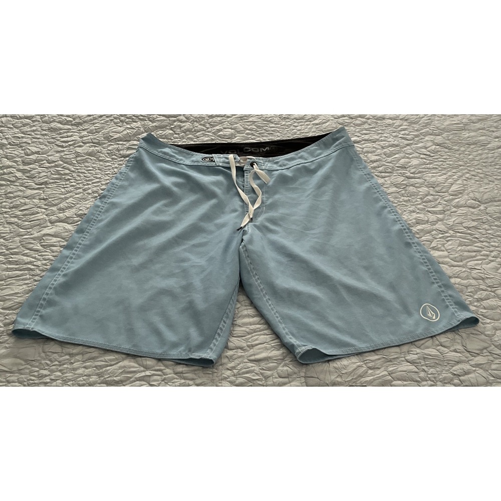 Volcom Mens 34 Blue 38th Basic Boardshorts Swim Trunks A0831451